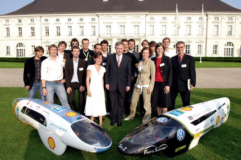 Das Team beim Bundspräsidenten