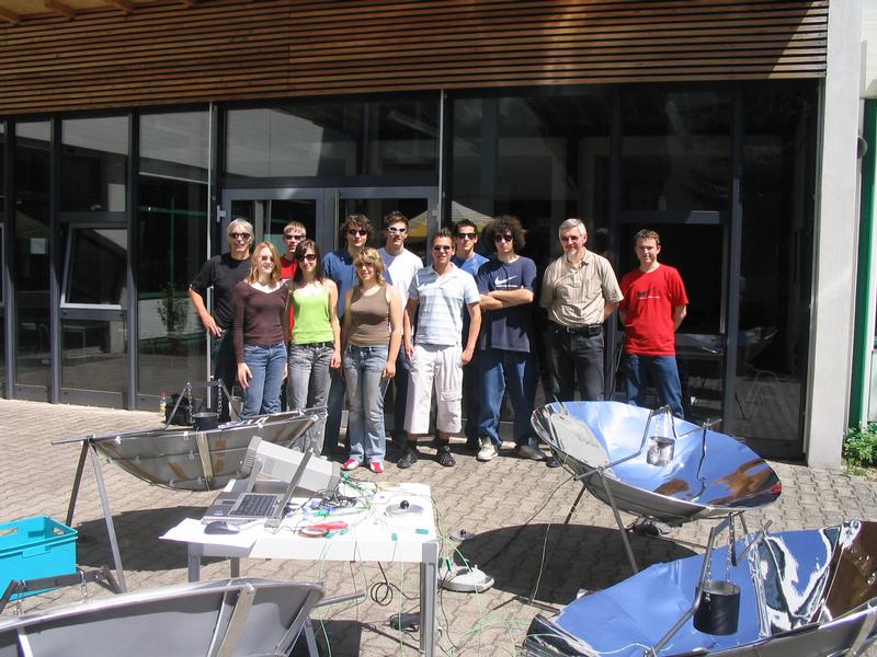 Das SIA-Schülerteam vor ihrer Arbeit 