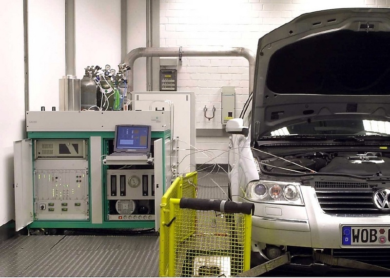 Das Abgasmessgerät DEGAS IV liefert Messwerte hundertmal schneller als konventionelle Verfahren. ©Volkswagen AG