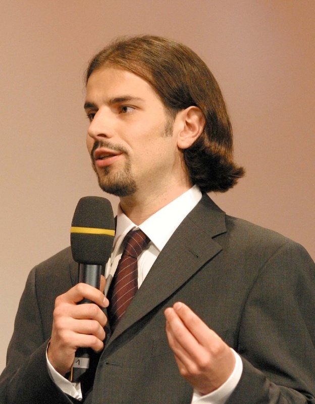 Preisträger Christian Schmalz bei der Verleihung des Hugo-Geiger-Preises beim Fest der Forschung am 23.10.2002 in Ludwigsburg bei Stuttgart.
