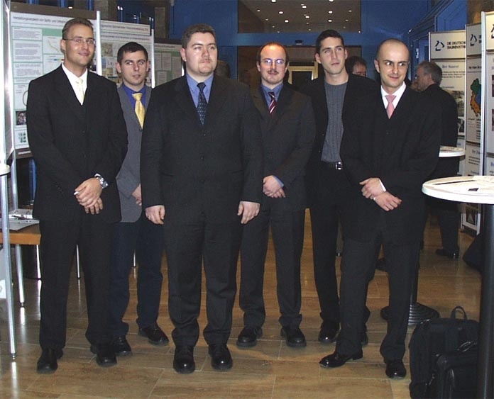 Von links Falko Wettstein, Thomas Ritter, Torsten Wenk, Jörg Richter, Christian Sorge und Jörg Glinka