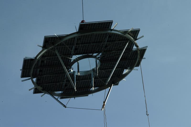 Solarschirme auf dem Dach der HAW Hamburg