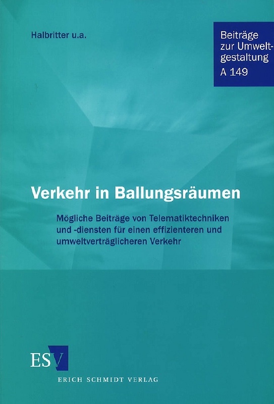 Günter Halbritter et al.: Verkehr in Ballungsräumen. Mögliche Beiträge von Telematiktechniken und -diensten für einen effizienteren und umweltverträglicheren Verkehr. Erich Schmidt Verlag, Berlin 2002, 207 Seiten, Euro 29,80.