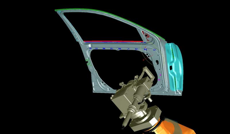 Simulation of the RobScan Process for welding car doors