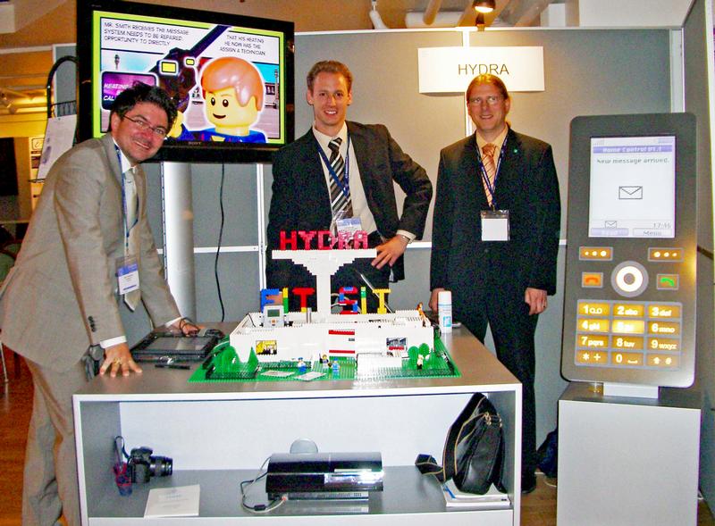 (v.l.) Mario Hoffmann (Fraunhofer SIT), René Reiners, Marius Scholten (Fraunhofer FIT). 