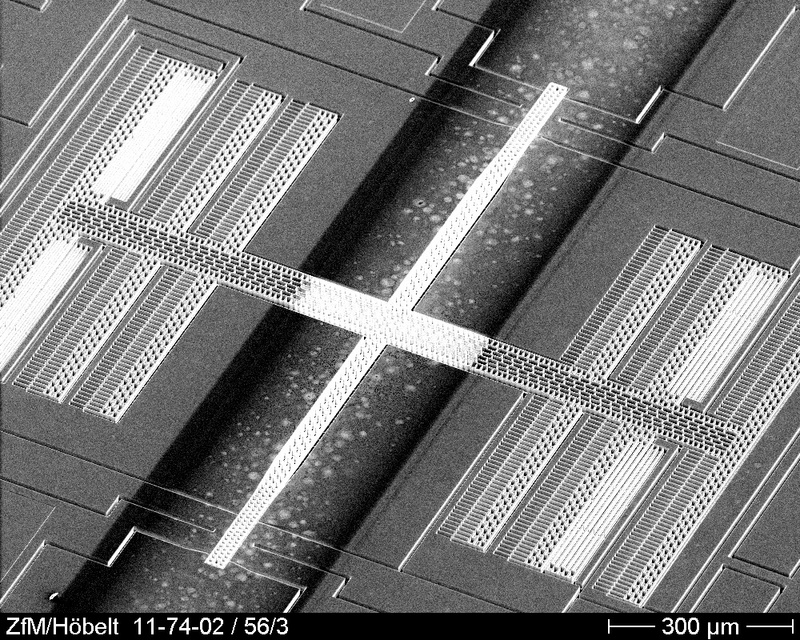 Detailaufnahme der Transistorstruktur