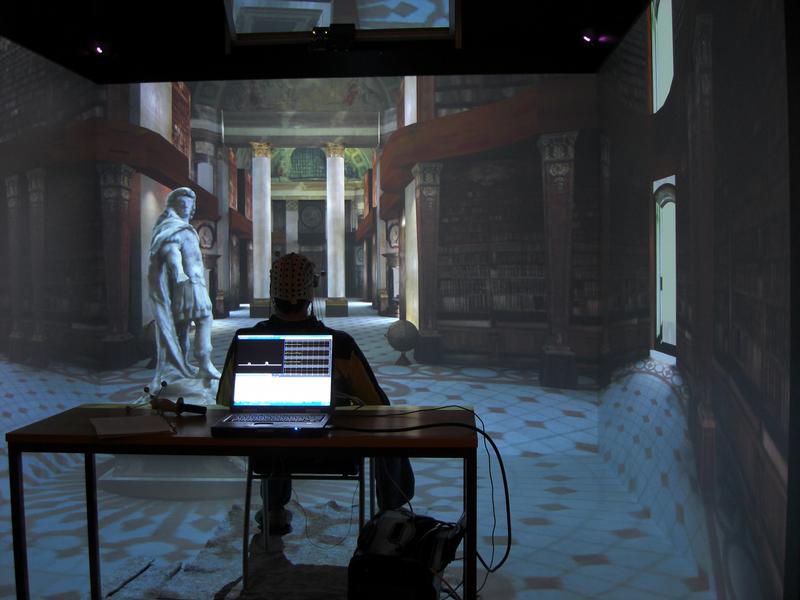 Erweiterte Möglichkeiten des Brain-Computer-Interface: mit der Kraft der Gedanken durch den virtuellen Raum steuern (im Bild: die Österreichische Nationalbibliothek)