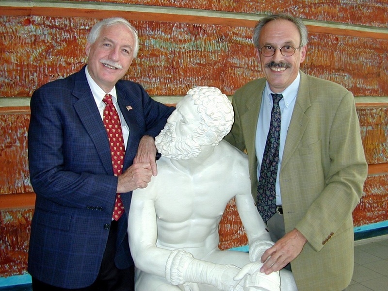 Der Jenaer Psychologe Prof. Silbereisen (r.) hat in Prof. Lerner einen renommierten Mitstreiter beim Aufbau des Center for Applied Developmental Science an der Uni Jena gewonnen. (Foto: Günther/FSU)