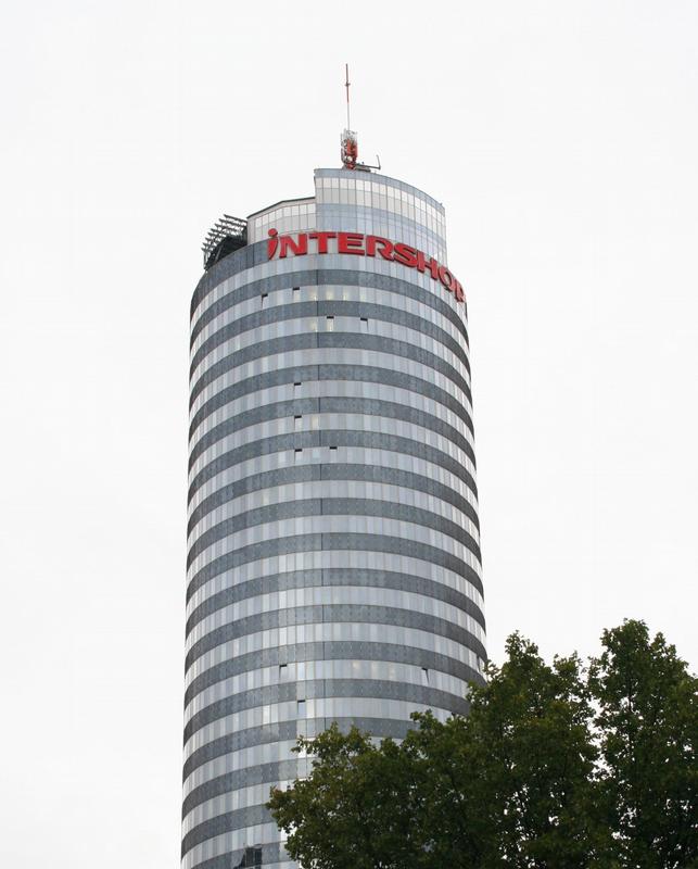 Der Jenaer Intershop-Tower - heute Firmensitz von rund 30 Softwareunternehmen