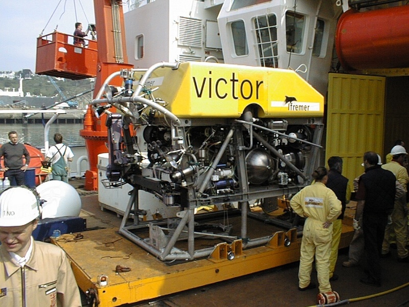 "Victor 6000" an Bord von "Polarstern". Foto: Ifremer.