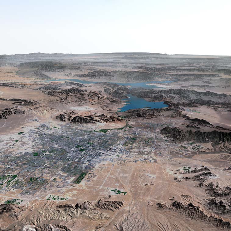 Mit einem Tagesverbrauch von bis zu 3000 Litern Wasser pro Kopf hält Las Vegas den Rekord.