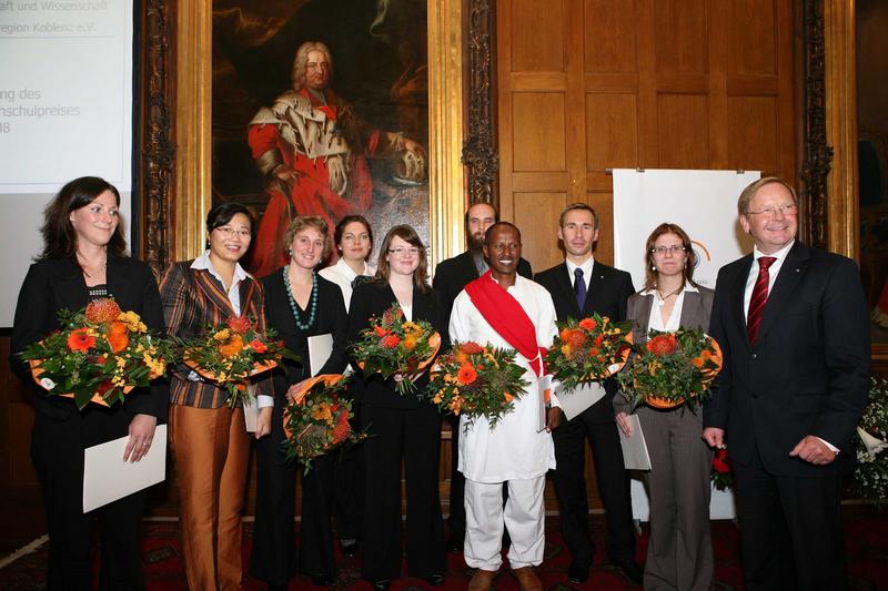 Presiträgerinnen und Preisträger der Hochschulpreisverleihung 2008