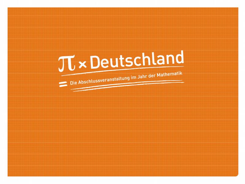 Zur Abschlussfeier "Pi  x Deutschland" lädt die Bundesministerin für Bildung und Forschung, Dr. Annette Schavan, rund 800 Gäste  am 11. Dezember nach Köln. TV-Moderatorin Barbara Eligmann moderiert das abwechslungsreiche Live-Programm.