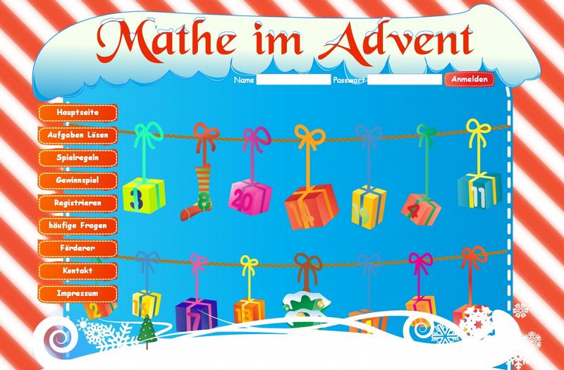 Vom 1. bis zum 24. Dezember können Mathefreunde auf www.mathe-im-advent.de 24 digitale Türchen öffnen. Dahinter verstecken sich spannende Matheaufgaben. 