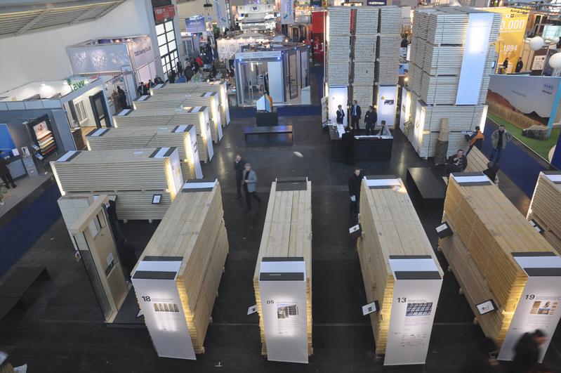 "Holzbau der Zukunft", Halle C3 - Stand 500 - Standüberblick