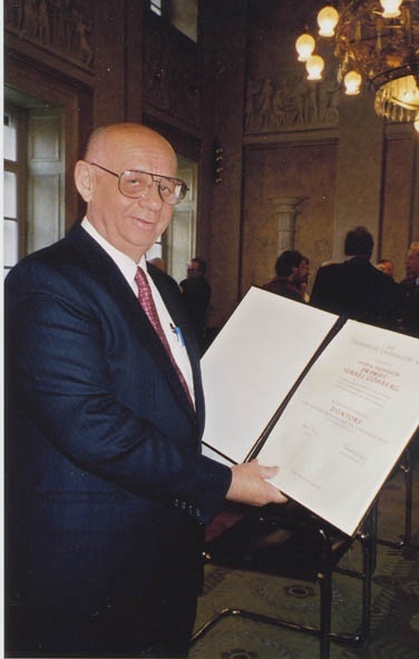 Prof. Dr. h.c. mult. Israel Gohberg bei der Verleihung der Ehrendoktorwürde an der TU Wien am 18. Januar 2001.