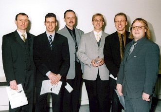 Die Preisträger (v. l. n. r.): Walter Schaaf, Timo Schäfer, Ralf Grimme, Markus Rochowicz, Matthias Pfeffer und Mark Dürr © Fraunhofer IPA