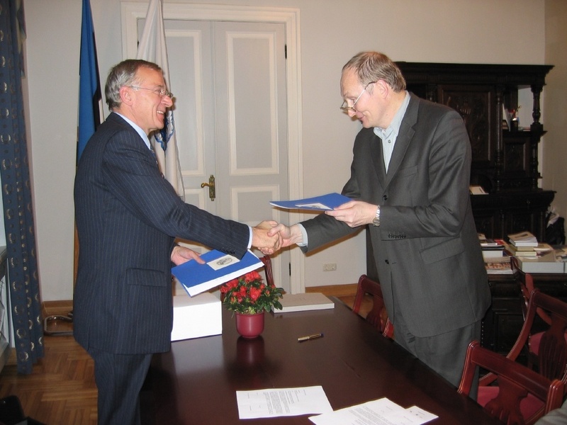 Prof. Haase und Prof. Aavikso