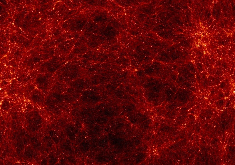 Visualisierte Computersimulation mit einem Großrechner