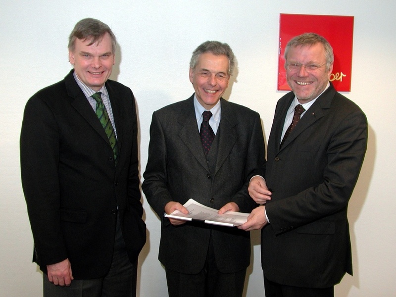 Prof. Dr. Walter Gross-Fengels, Karsten Becker, Gustav Klein (v.l.)