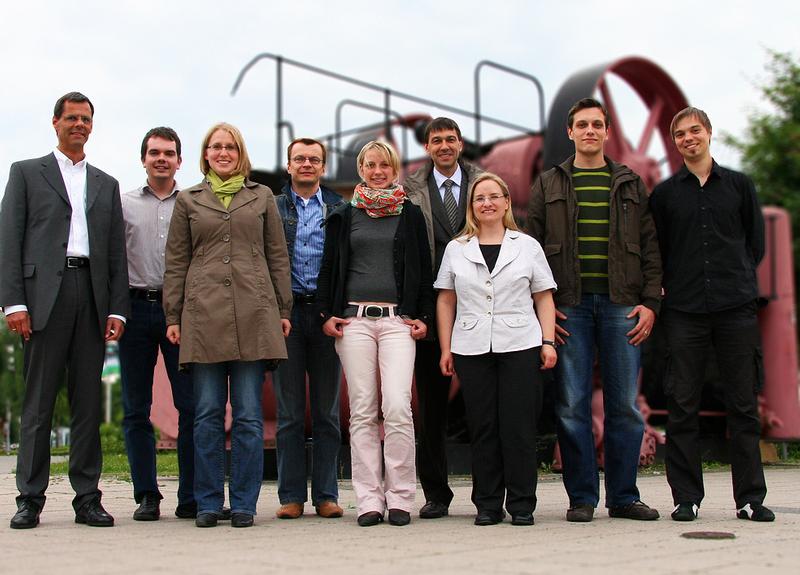 Das TASC-Team 2009: (v.li.n.re.) Stephan Theiss, Peter Knüppel, Jessika Grunwald, Prof. Dr. Georg Rose, Franziska Günzel, Dr. Michael Görtler, Katja Besser, Stefan Topf und Dirk Aporius