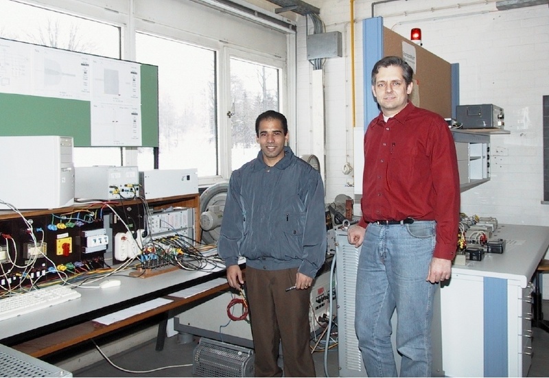 Msc. Orlys Ernesto Torres Breffe mit Dr. Dirk Turschner im Labor.