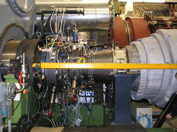 Der Turbinenversuchsträger Rig 455 erlaubt grundlegende Untersuchungen zur Verbesserung von Flugzeugantrieben. 