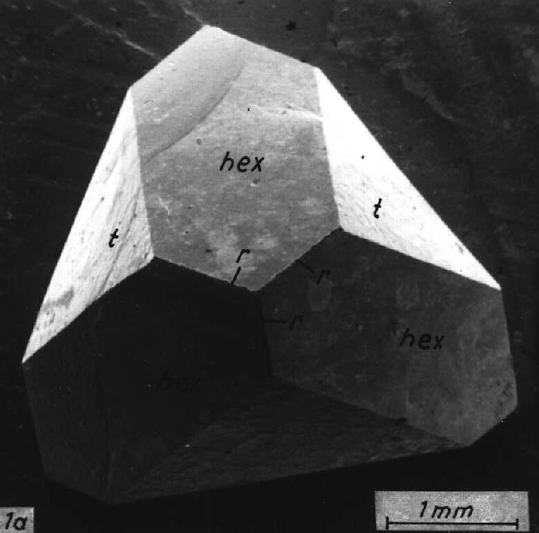 Manche Salze mögens heiß: Erst bei 300 Grad bildet sich dieser Borazitkristall.(Foto: Uni-Jena)