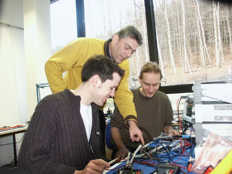 Das erfolgreiche Entwicklerteam der Fachhochschule Köln - v. l..: Ingo Roda, Prof. Dr. Andreas Kampmann und André Schmidt