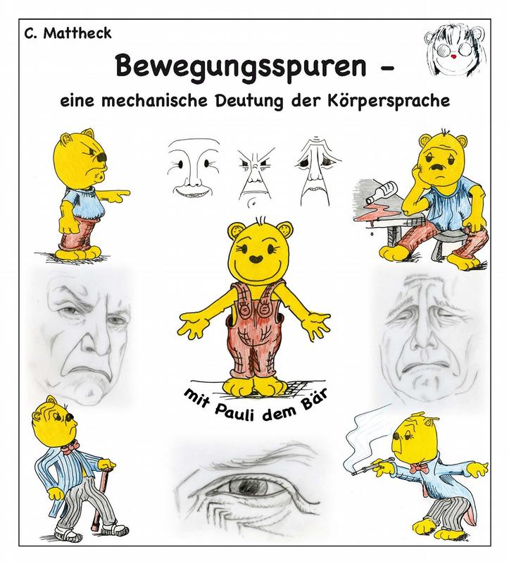 Die Titelseite des Buches "Bewegungsspuren" ist fast eine Inhaltsübersicht. 