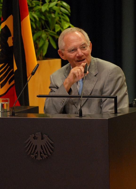 Bundesminister des Innern Dr. Wolfgang Schäuble, MdB